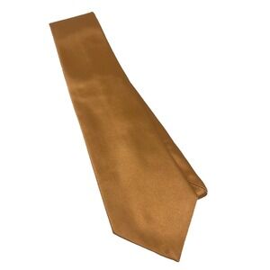Fabio Fazio 100% Silk Men's Tie Light Gold/Peach Lightweight‎
